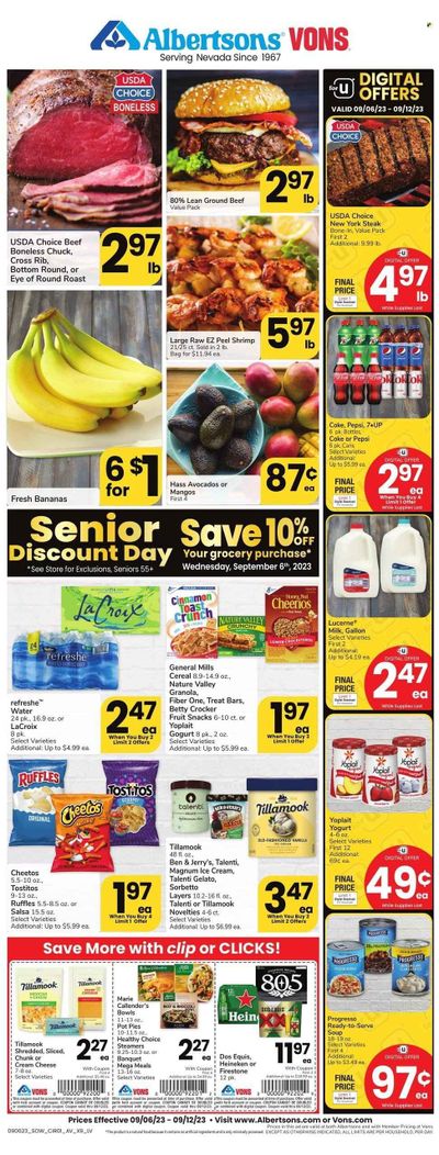 Vons (NV) Weekly Ad Flyer Specials September 6 to September 12, 2023