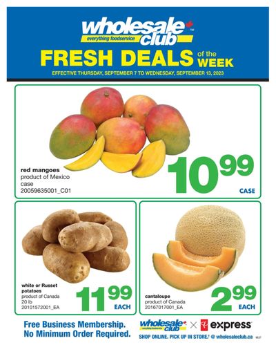 Wholesale Club (West) Fresh Deals of the Week Flyer September 7 to 13