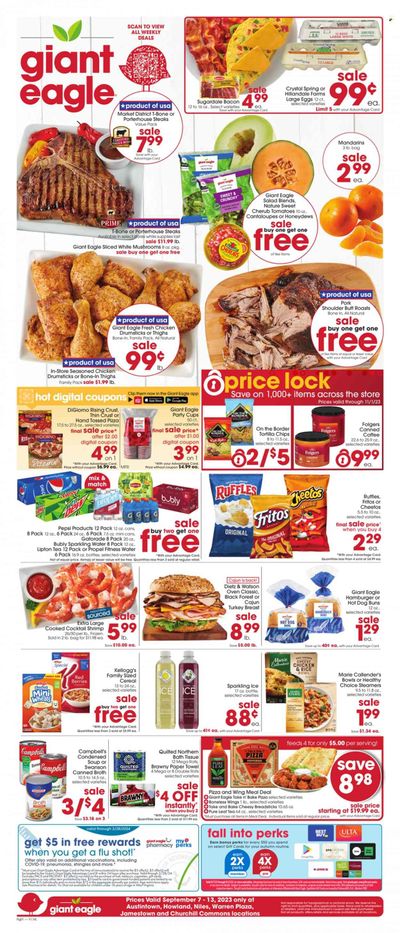 Giant Eagle (OH) Weekly Ad Flyer Specials September 7 to September 13, 2023