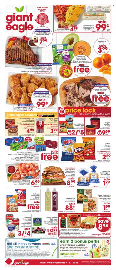 Giant Eagle (OH) Weekly Ad Flyer Specials September 7 to September 13, 2023