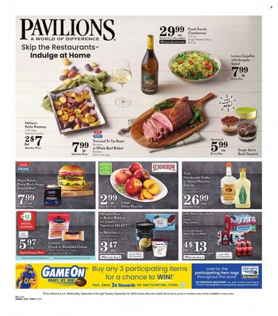 Pavilions (CA) Weekly Ad Flyer Specials September 6 to September 12, 2023