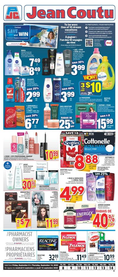 Jean Coutu (NB) Flyer September 8 to 14