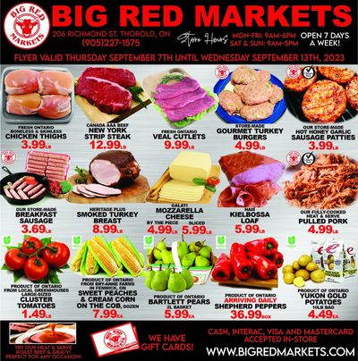 Big Red Markets Flyer September 7 to 13