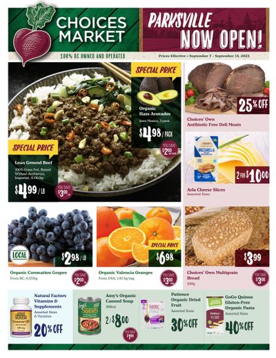 Choices Market Flyer September 7 to 13