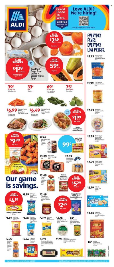 ALDI (CA) Weekly Ad Flyer Specials September 6 to September 12, 2023