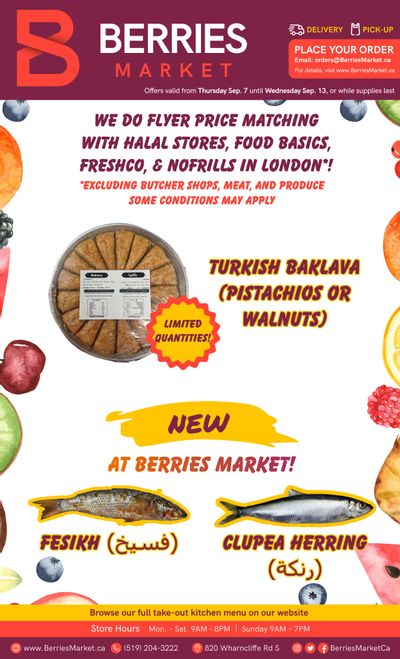 Berries Market Flyer September 7 to 13