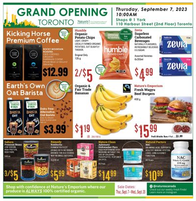 Nature's Emporium Bi-Weekly Flyer September 7 to 20