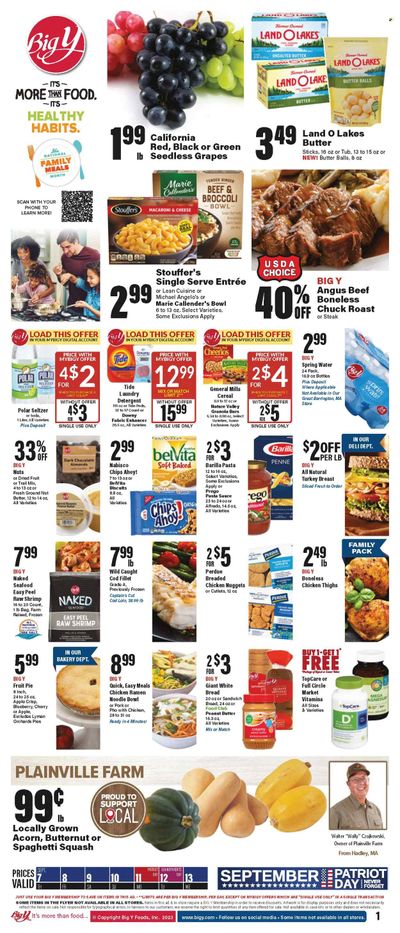 Big Y (MA) Weekly Ad Flyer Specials September 7 to September 13, 2023