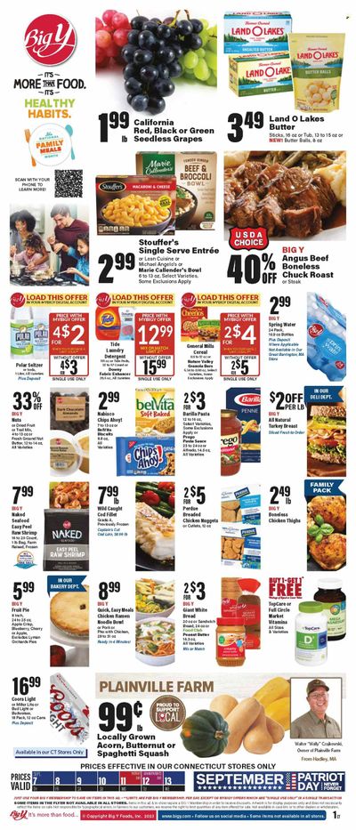 Big Y (CT) Weekly Ad Flyer Specials September 7 to September 13, 2023