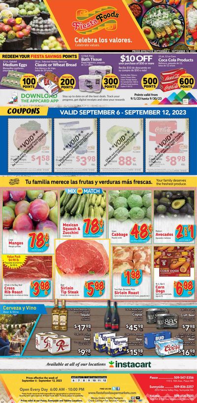 Fiesta Foods SuperMarkets (WA) Weekly Ad Flyer Specials September 6 to September 12, 2023