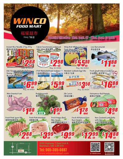 WinCo Food Mart (HWY 7) Flyer September 7 to 13