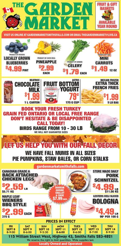 The Garden Market Flyer September 8 to 14