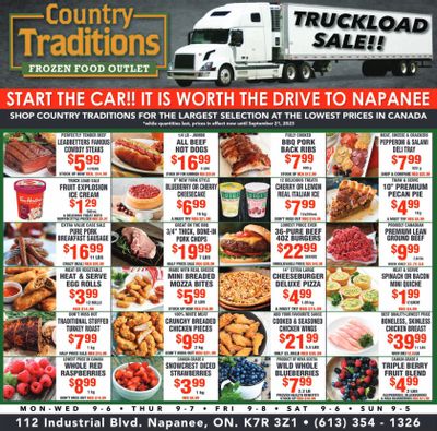 Country Traditions Flyer September 7 to 21