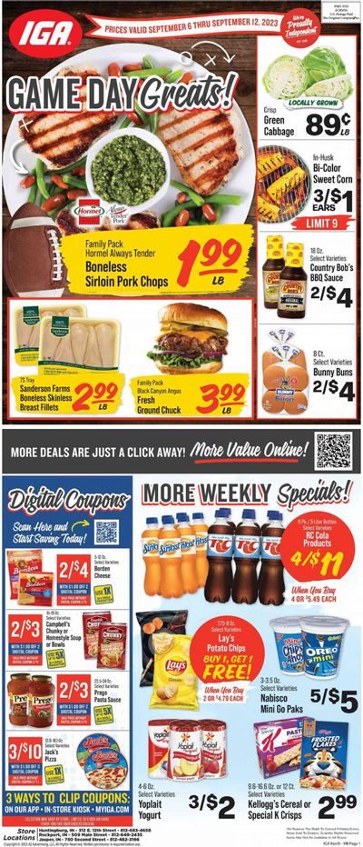 IGA (IN) Weekly Ad Flyer Specials September 6 to September 12, 2023