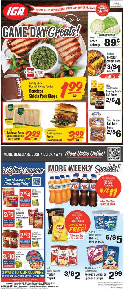 IGA (IN) Weekly Ad Flyer Specials September 6 to September 12, 2023