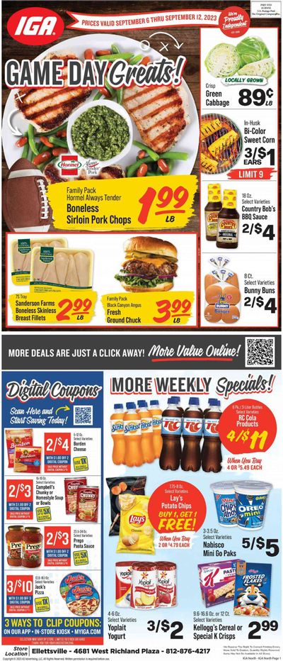 IGA (IN) Weekly Ad Flyer Specials September 6 to September 12, 2023