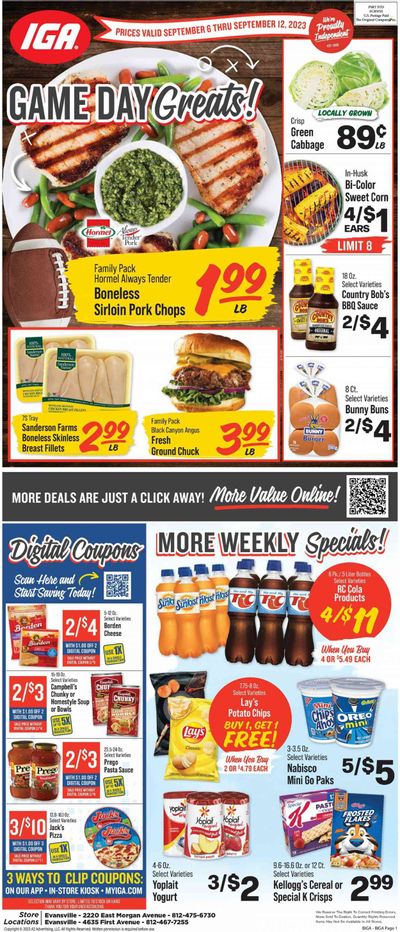IGA (IN) Weekly Ad Flyer Specials September 6 to September 12, 2023