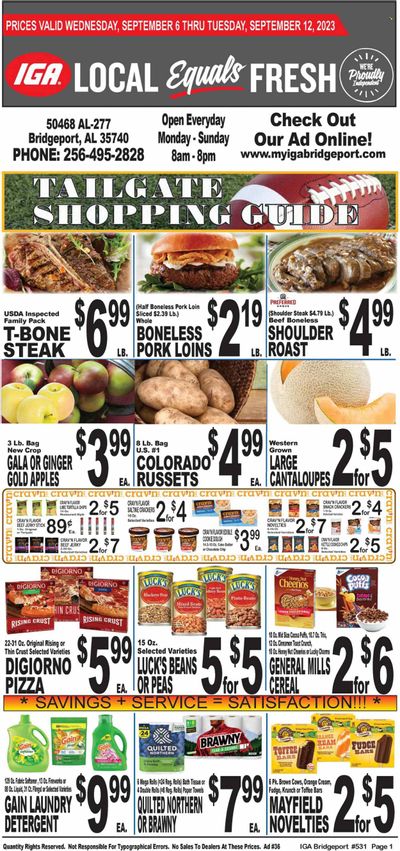 IGA (50) Weekly Ad Flyer Specials September 6 to September 12, 2023