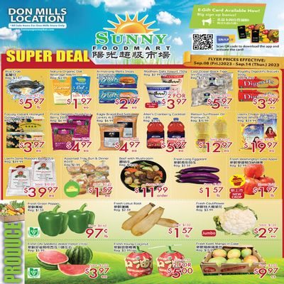 Sunny Foodmart (Don Mills) Flyer September 8 to 14