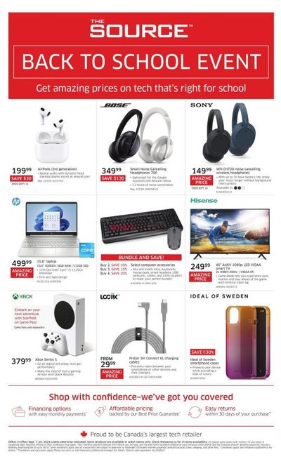 The Source Canada: Clearance Laptops + New Flyer Deals