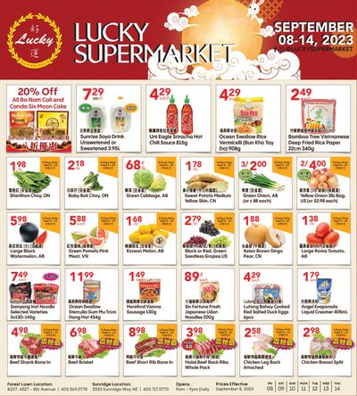 Lucky Supermarket (Calgary) Flyer September 8 to 14