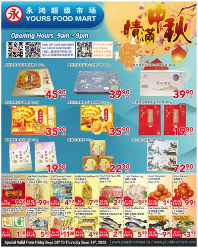 Yours Food Mart Flyer September 8 to 14