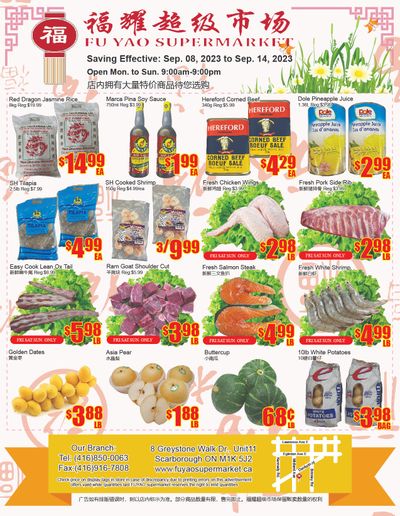 Fu Yao Supermarket Flyer September 8 to 14