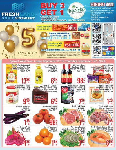 FreshLand Supermarket Flyer September 8 to 14