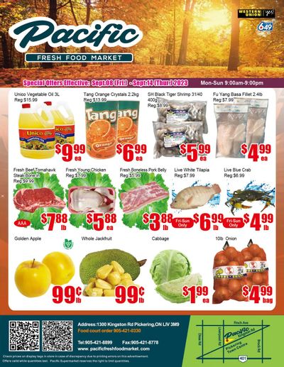 Pacific Fresh Food Market (Pickering) Flyer September 8 to 14