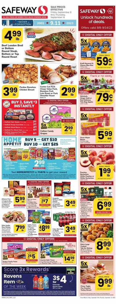 Safeway (DE) Weekly Ad Flyer Specials September 8 to September 14, 2023