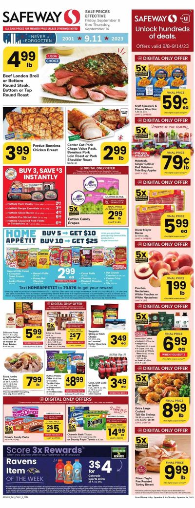 Safeway (MD) Weekly Ad Flyer Specials September 8 to September 14, 2023