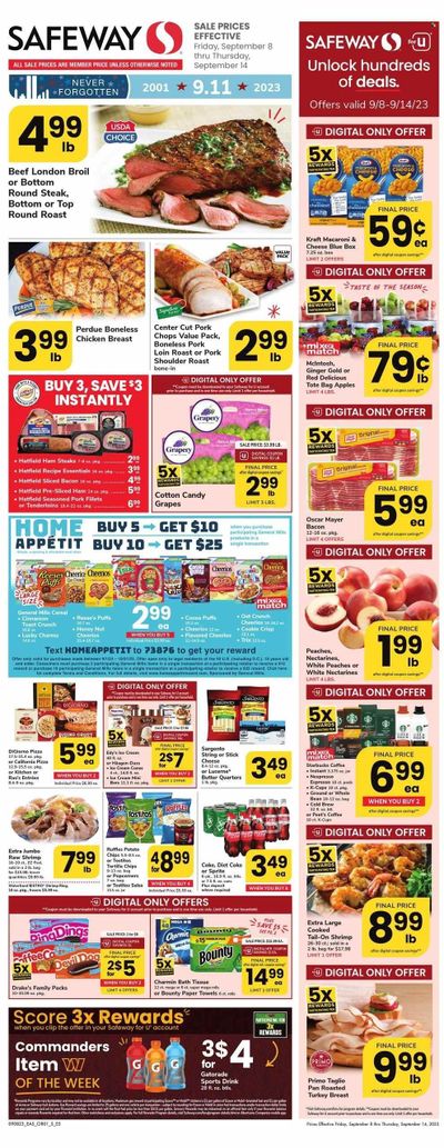 Safeway (MD) Weekly Ad Flyer Specials September 8 to September 14, 2023