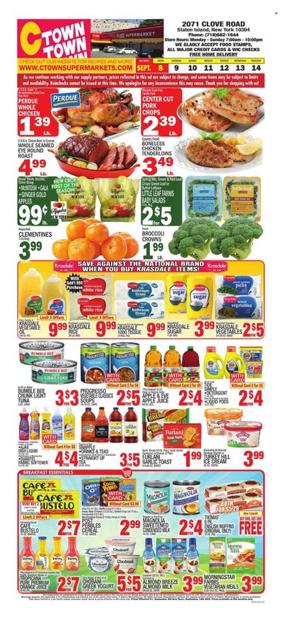 C-Town (CT, FL, MA, NJ, NY, PA) Weekly Ad Flyer Specials September 8 to September 14, 2023