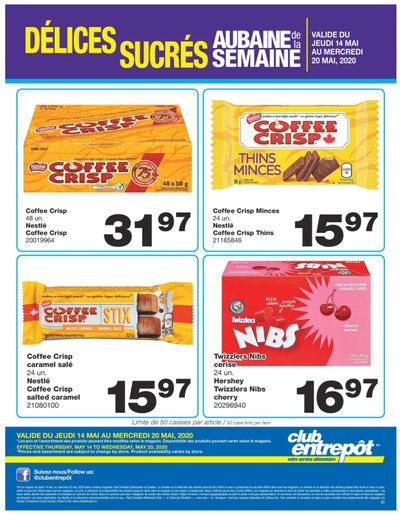Wholesale Club (QC) Sweet Deal of the Week Flyer May 14 to 20
