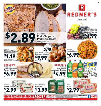 Redner's Markets (DE, MD, PA) Weekly Ad Flyer Specials September 7 to September 13, 2023