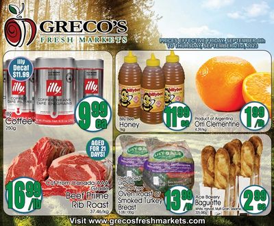 Greco's Fresh Market Flyer September 8 to 21