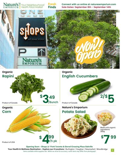 Nature's Emporium Weekly Flyer September 8 to 14