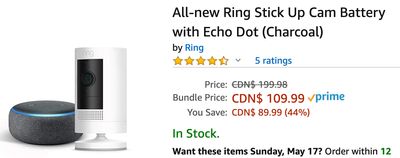 Amazon Canada Deals: Save 44% on All-New Ring Stick Up Cam Battery + Little Tikes Cozy Coupe + 41% on Juicer Machine + More Offers