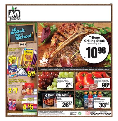 AG Foods Flyer September 10 to 16