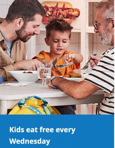 IKEA Canada Family Members Promotions: Kids Eat FREE Every Wednesday!