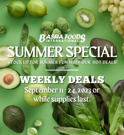 Basha Foods International Flyer September 11 to 24