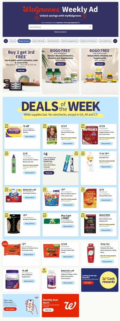 Walgreens Weekly Ad Flyer Specials September 10 to September 16, 2023