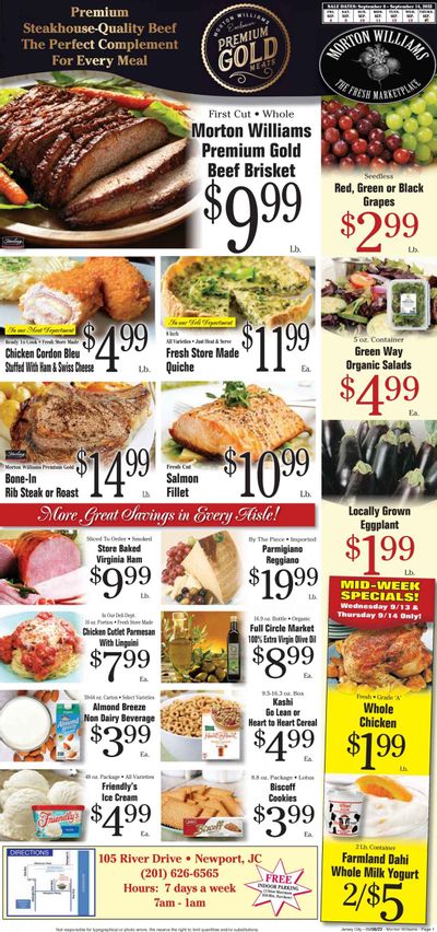 Morton Williams (NJ) Weekly Ad Flyer Specials September 8 to September 14, 2023