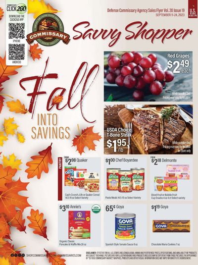 Commissary Weekly Ad Flyer Specials September 11 to September 24, 2023