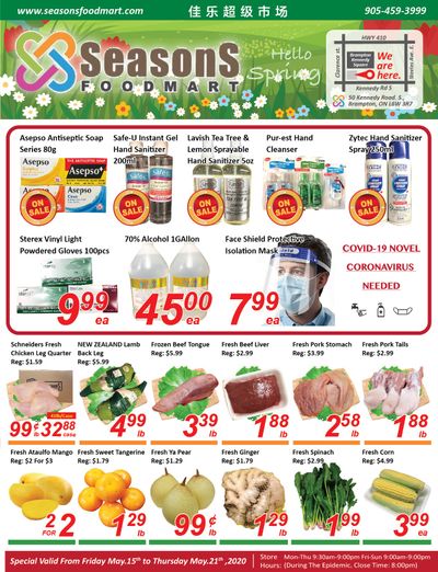 Seasons Food Mart (Brampton) Flyer May 15 to 21