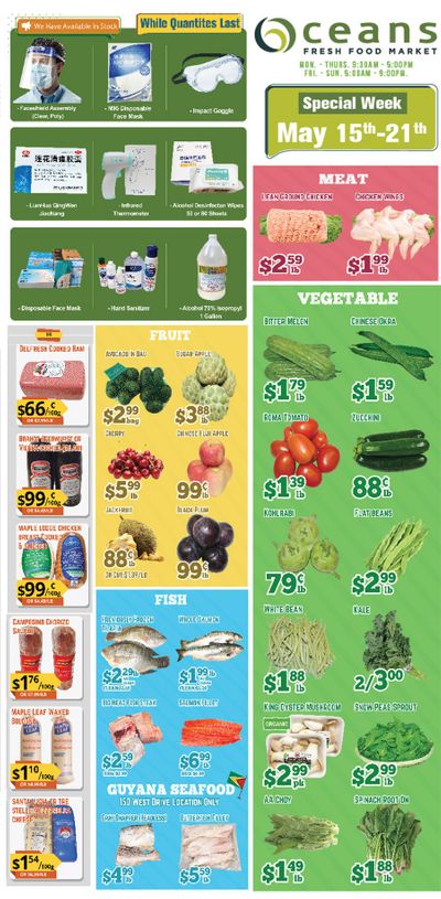Oceans Fresh Food Market (Brampton) Flyer May 15 to 21