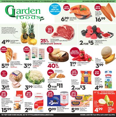 Garden Foods Flyer September 14 to 20