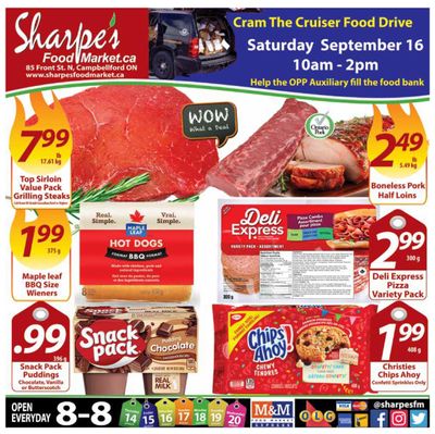 Sharpe's Food Market Flyer September 14 to 20