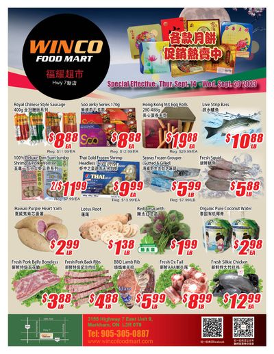 WinCo Food Mart (HWY 7) Flyer September 14 to 20