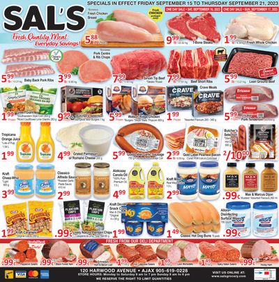 Sal's Grocery Flyer September 15 to 21